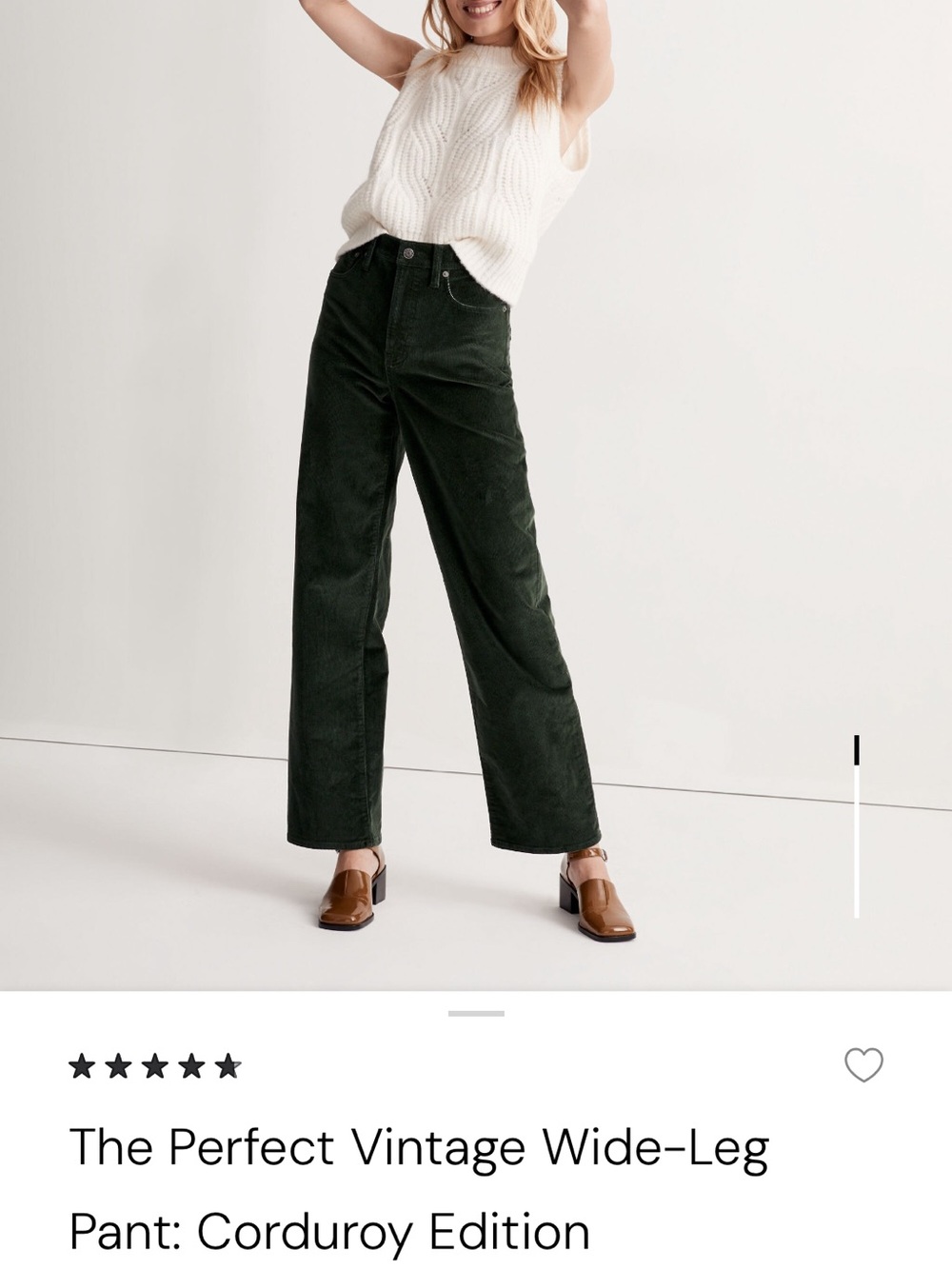 Madewell Perfect Vintage Wide Leg Pant